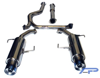 Agency Power Dual Muffler Catback Exhaust System with Titanium Tips for the 2004-2009 Subaru Legacy 2.5GT