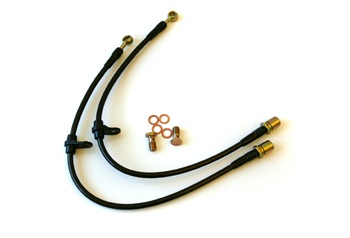 Agency Power Braided Stainless Steel Brake Lines for the 2005-2008 Subaru Legacy 2.5GT - FRONT