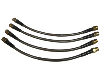 Agency Power Braided Stainless Steel Brake Lines for the 1999-2005 BMW E46 323, 325, 328, 330 - FRONT
