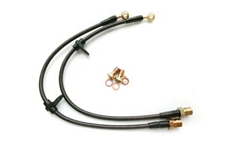 Agency Power Braided Stainless Steel Brake Lines for the 2006-2007 Subaru Impreza WRX - FRONT