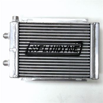 Fluidyne Therm-Hx Oval Tube Engine Oil Cooler - All Pro 600 w/ (2) AN-12 &  (1) 1/2" NPT (2 pass)