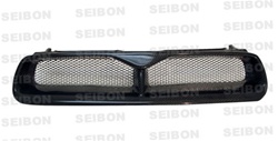 Seibon Carbon Fiber Front Grille 2002-2003 Subaru Impreza WRX [CW-style]