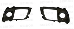 Seibon Carbon Fiber Fog Light Surrounds 2008-2009 Mitsubishi Lancer Evolution X