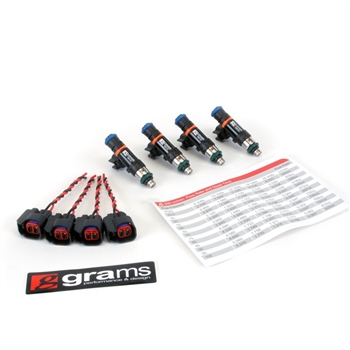 Grams Performance 550cc Fuel Injector Set for 1995-2007 Mitsubishi 4G63T
