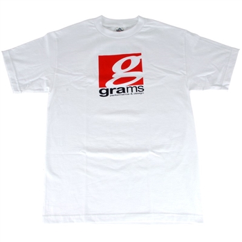 Grams Performance Classic Logo T- Shirt (White, Medium)