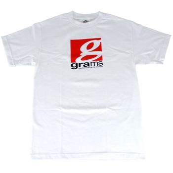 Grams Performance Classic Logo T- Shirt (White, Large)