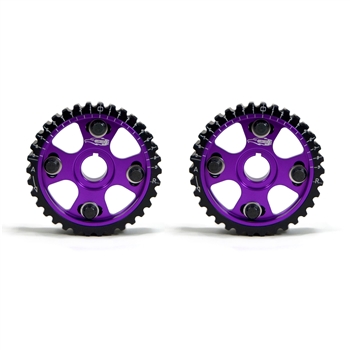 Golden Eagle Billet Adjustable Cam Gears Set for 1990-2001 Honda/Acura B16, B17A, B18A-C, H23A1, Purple