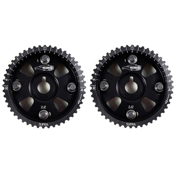 Golden Eagle Billet Adjustable Cam Gears Set for 1992-2005 Toyota/Lexus 2JZ-GTE/GE, Black