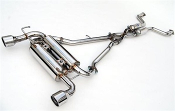Invidia Gemini Catback Exhaust 08-13 Infiniti G37 Coupe, Dual Rolled Stainless Tips