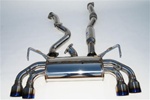 Invidia Q300 Catback Exhaust 08-13 Subaru Impreza STI Hatchback, Quad Titanium Tips