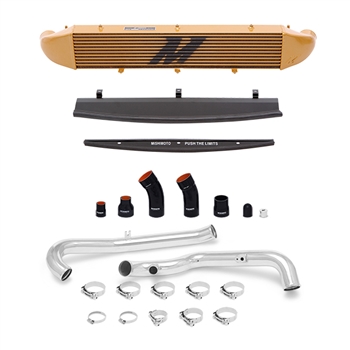 Mishimoto Ford Fiesta ST Performance Intercooler Kit, 2014+ Polished Pipes, Gold Cooler