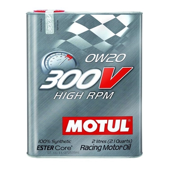 MOTUL 300V 0W20 HIGH RPM, 2L (2.1 qt.)