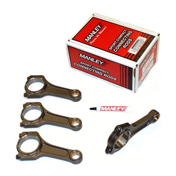 Manley Pro Series I-Beam Turbo Tuff Connecting Rods w/ ARP Custom AGE 625+ Rod Bolts Subaru FA20, Toyota 4U-GSE