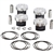 Manley Extreme Duty Forged Pistons for Ford 2.3L Ecoboost 87.60mm, 9.5:1 CR