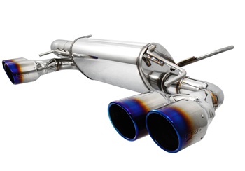 Injen 70mm Axleback Exhaust System w/ Quad 4.5" Titanium Tip for the 2008-2009 Subaru Impreza STI with the 2.5-liter, EJ25 engine