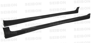 Seibon Carbon Fiber Side Skirts 2007-2008 Toyota Yaris Liftback [OEM-style]