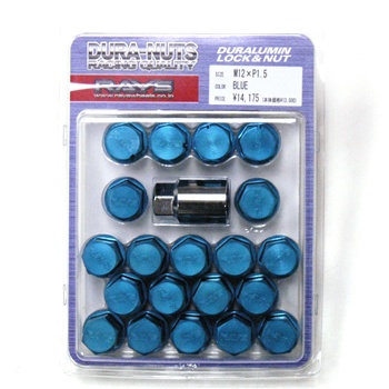 Rays Engineering Duralumin 35mm Lug Nuts - M12xP1.50mm - Blue