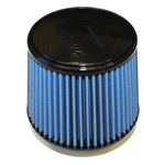 Injen/AMSOIL Ea Nanofiber Dry Air Filter - 3.00" Flange Diameter  6.00" Base / 5.00" Tall / 5.00" Top - 54 pleat