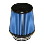 Injen/AMSOIL Ea Nanofiber Dry Air Filter - 3.00" Flange Diameter  6.00" Base / 5.00" Tall / 4.00" Top - 45 Pleat