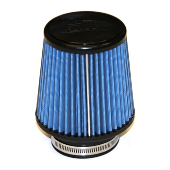 Injen/AMSOIL Ea Nanofiber Dry Air Filter - 3.00" Flange Diameter  6.00" Base / 5.00" Tall / 4.00" Top - 45 Pleat