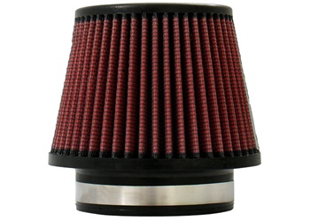 Injen High Performance Air Filter - 4.50" Black Filter 6.75" Base / 5" Tall / 5" Top