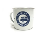 ENAMEL MUG- WHITE SINCE 1950 VW TA11