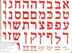 Aleph Bet Stickers - 1 1/4 in. - 38/Sheet - 18 pack