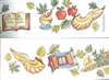 Fall Holidays Bulletin Board Border - 4.5in. x 24 in. - 12 pack