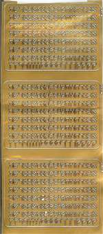 Aleph Bet - Block - Gold - 1/4 in. - 500 letters
