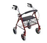 Drive Four Wheel Rollator Walker with Fold Up Removable Back Support