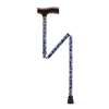 Lightweight Adjustable Blue Daisy Folding Cane with T Handle