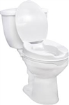 2" Raised Toilet Seat with Lock and Lid