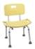 Yellow Bathroom Safety Shower Tub Bench Chair with Back