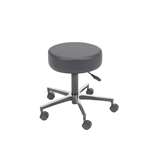 Padded Seat Revolving Pneumatic Adjustable Height Stool with Metal Base