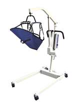 Bariatric Electric Patient Lift with Removable Rechargeable Battery and Four Point Cradle
