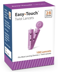 EasyTouch Twist Top Lancets 28 Gauge