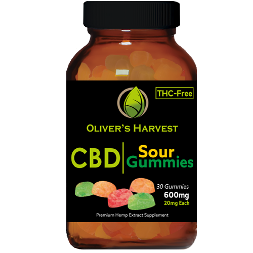 Oliver's Harvest CBD 600 mg Sour Gummies