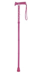 Folding Breast Cancer Awareness Cane