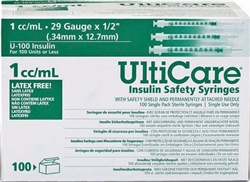 UltiCare 29 gauge 1cc Insulin syringe