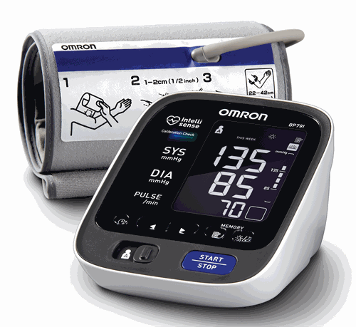 Blood Pressure Monitoring at Home with the Omron 5 Series Monitor - Senior  Notions
