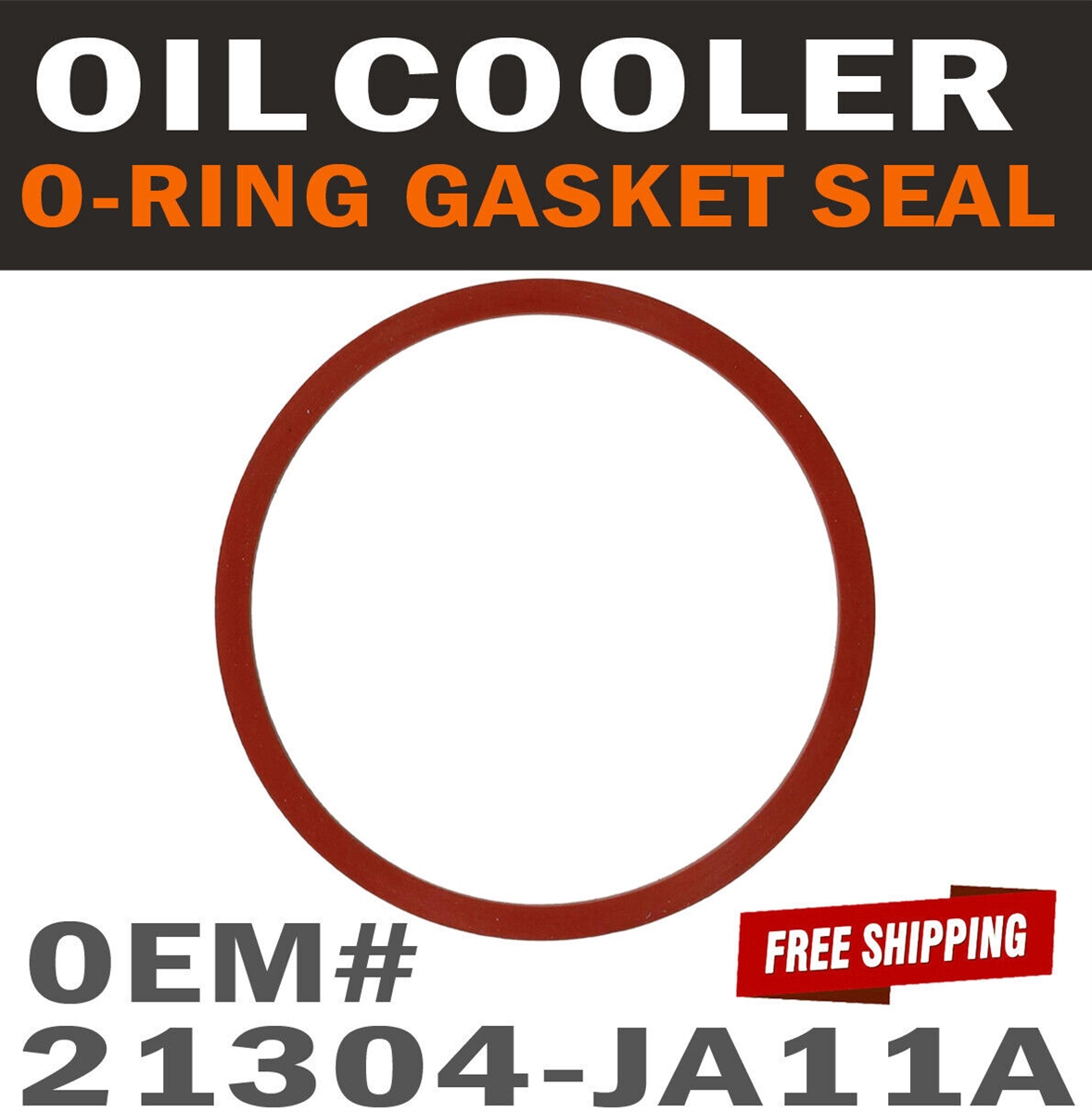 21304JA11A High Elasticity Oil Cooler O Gasket Circular Engine Oil Cooler  Seal for Car - AliExpress