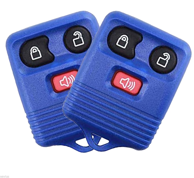 Best Replacement Keyless Entry Remote 3 Button Key Fob for Select Ford Cars and Trucks 2 Pack Blue