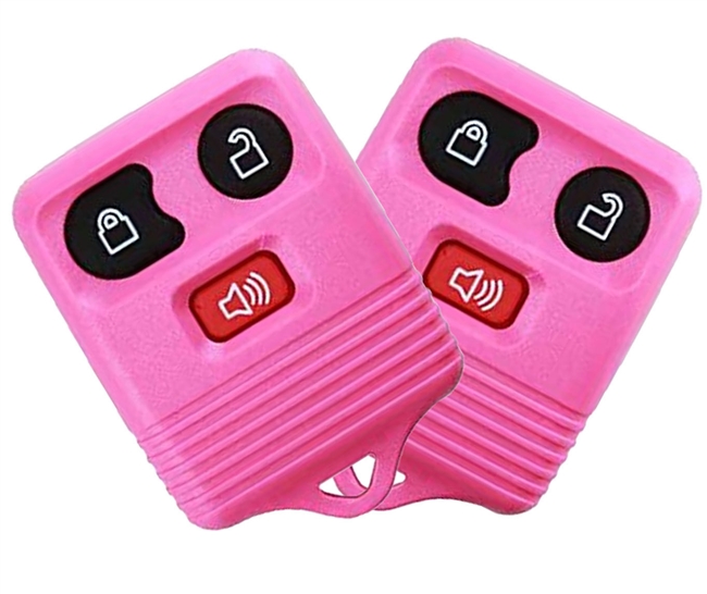 Best Replacement Keyless Entry Remote MARINER Button Key Fob for Select Lincoln Mercury Mazda Cars and Trucks 2 Pack Pink