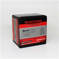 Winchester 9mm 115gr Hollow Base FMJ