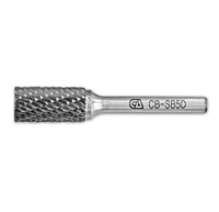 Continental CB-SBXD/10PK - Cylindrical Shape Dbl Cut Carbide Burrs w/End Cut - 10/PACK