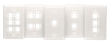 DataComm 20-300X-XX/10 - 1-Gang Keystone Wall Plate Standard Size - 10-Pack