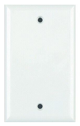 DataComm 21-0026 WH/10 - 1-Gang Blank Wall Plate Standard Size - 10-Pack White