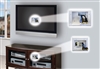DataComm 50-6623-WH-KIT - Flat Panel TV Cable Organizer Kit w/Duplex Power Solution White