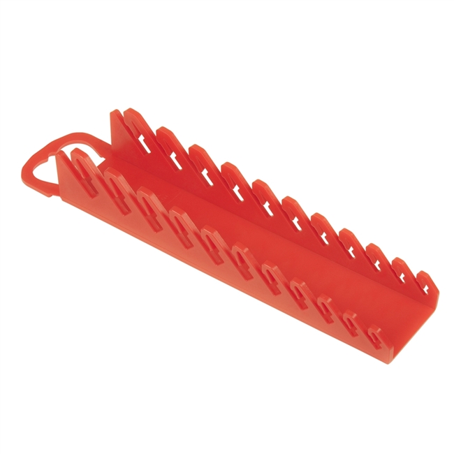 Ernst 5076 RD - Stubby Wrench Gripper Organizer Holds 11 Wrench - Red
