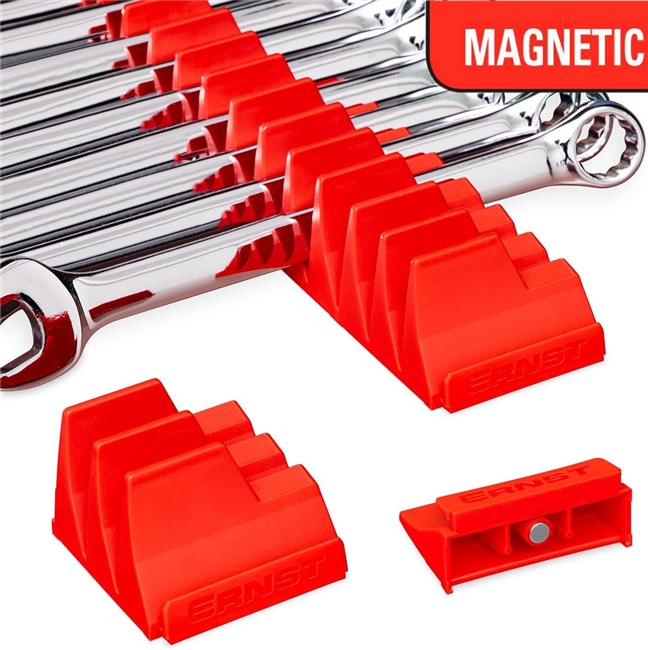 Ernst 5403M RD - Magnetic Wrench Pro Holds 20 Wrenches - Red